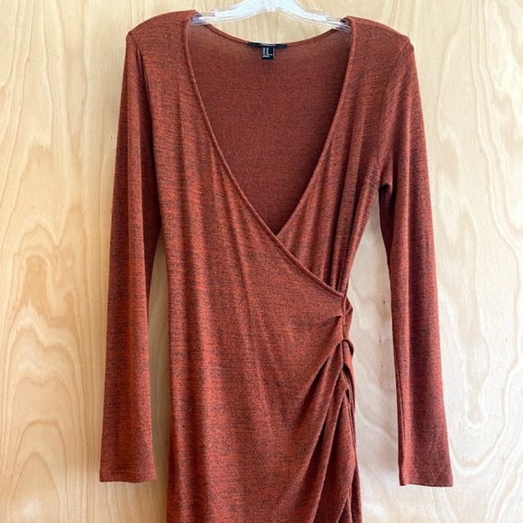 Burn Orange Forever 21 Dress - Picture 1 of 3